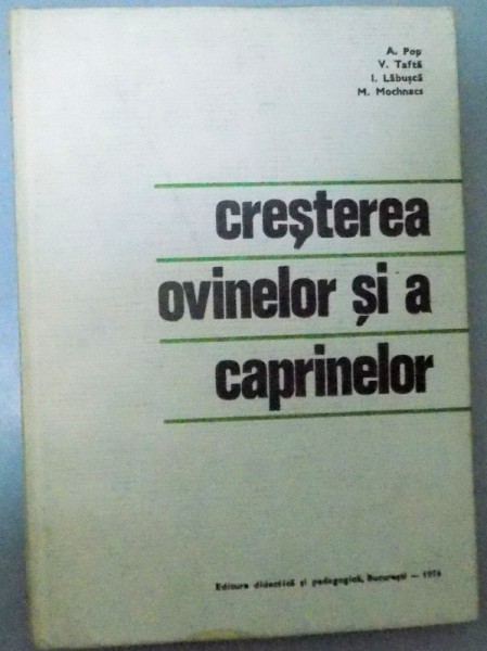 CRESTEREA OVINELOR SI A CAPRINELOR , 1977