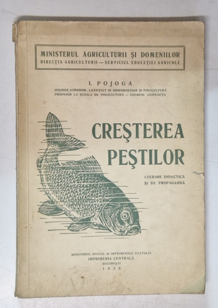 CRESTEREA PESTILOR de I. POJOGA , 1938