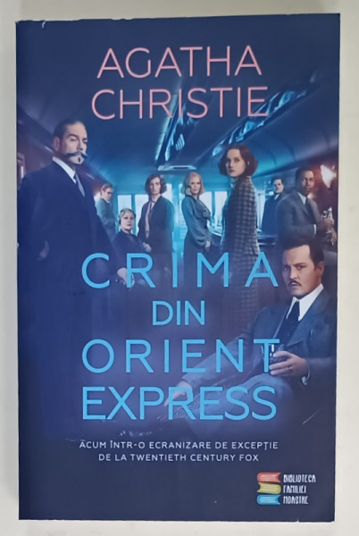 CRIMA DIN ORIENT EXPRESS de AGATHA CHRISTIE , 2020, COPERTA ORIGINALA BROSATA