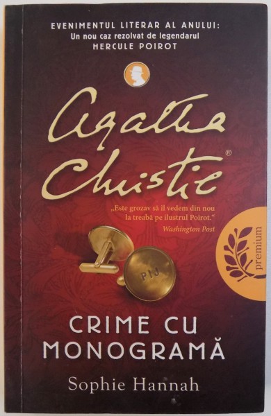 CRIME CU MONOGRAMA   de SOPHIE HANNAH  , 2014