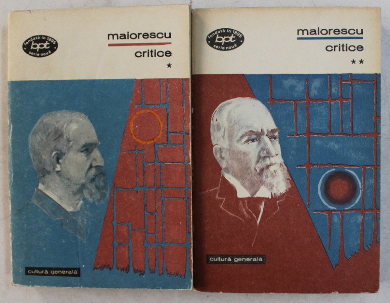 CRITICE VOL. I - II de TITU MAIORESCU , 1973