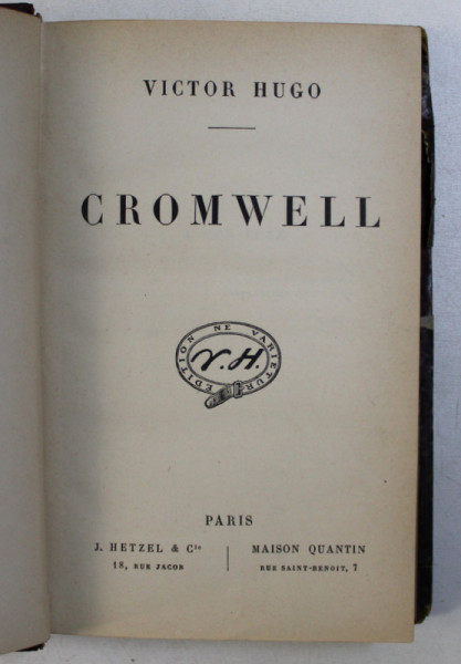 CROMWELL par VICTOR HUGO