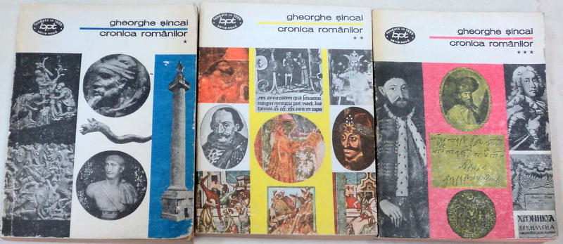 CRONICA ROMANILOR-GHEORGHE SINCAI  3 VOL.  EDITIA B.P.T.