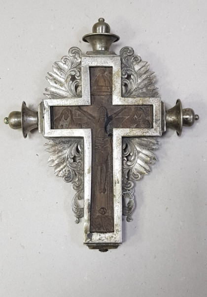 Crucifix din argint, Rusia sec. XIX
