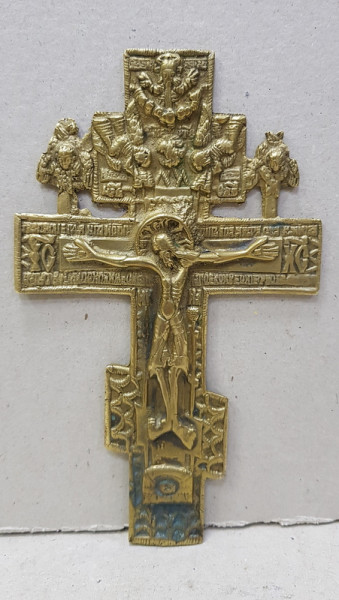 Crucifix rusesc din bronz, cca. 1900