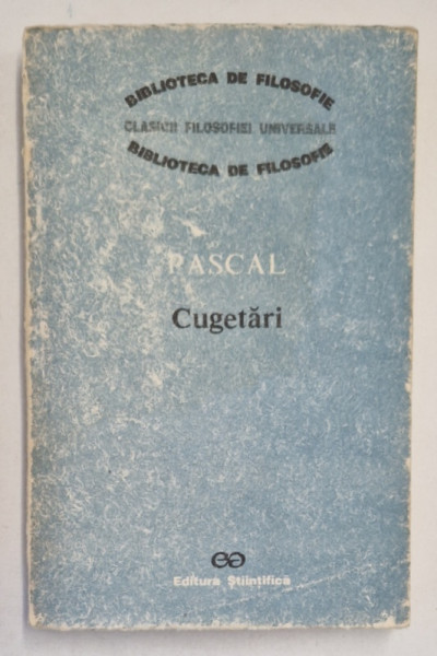 CUGETARI de PASCAL , Bucuresti 1992