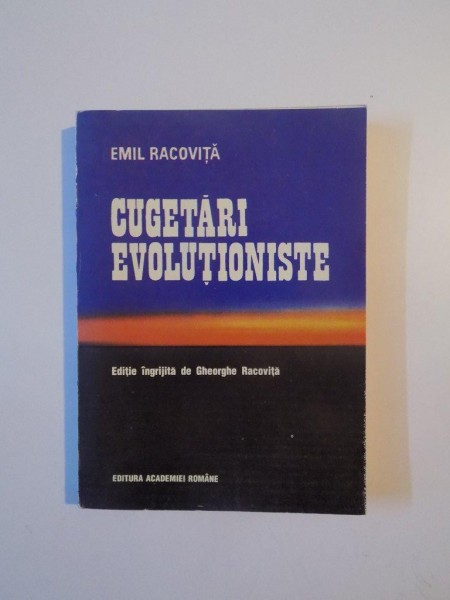 CUGETARI EVOLUTIONISTE de EMIL RACOVITA , 1993