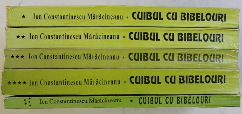 CUIBUL CU BIBELOURI , PSEUDOROMAN , VOLUMELE I - V de ION CONSTANTINESCU MARACINEANU , 2000 *DEDICATIE