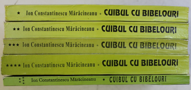 CUIBUL CU BIBELOURI , PSEUDOROMAN , VOLUMELE I - V de ION CONSTANTINESCU MARACINEANU , 2000 *DEDICATIE