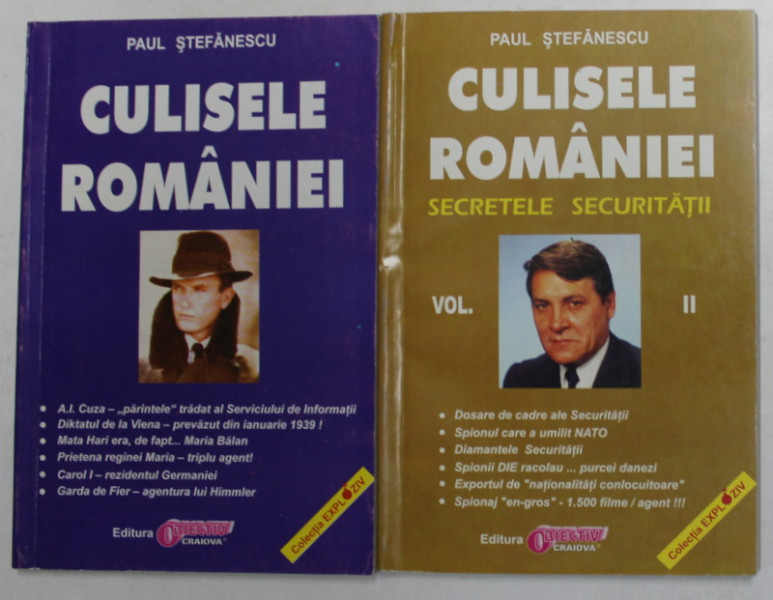 CULISELE ROMANIEI de PAUL STEFANESCU , VOLUMELE I - II , ANII  '90
