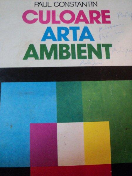 CULOARE,ARTA,AMBIENT de PAUL CONSTANTIN,1979