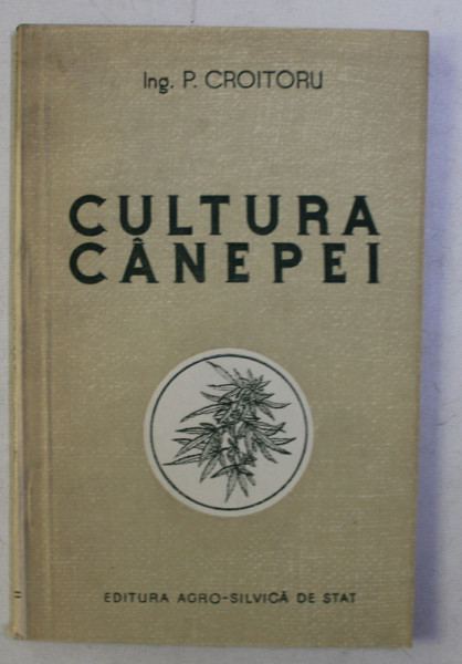 CULTURA CANEPEI de P . CROITORU , 1954