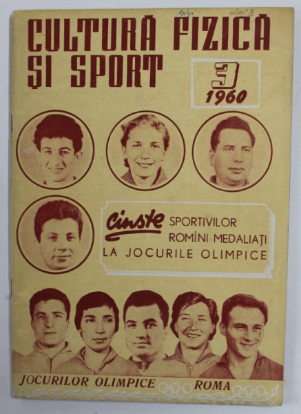 CULTURA FIZICA SI SPORT , REVISTA , ANUL XIII , NR. 3 , 1960