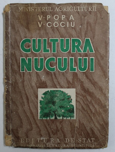 CULTURA NUCULUI de V. POPA, V. COCIU , 1952