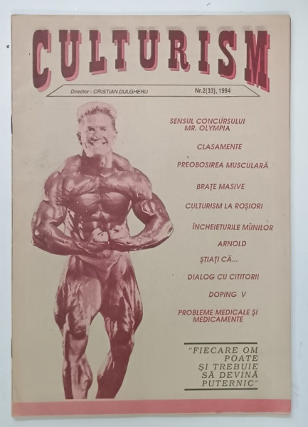 CULTURISM , REVISTA , NR. 2 , 1994