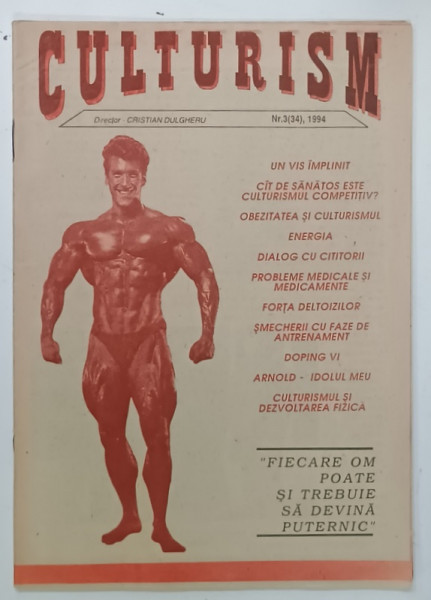 CULTURISM , REVISTA , NR. 3 , 1994