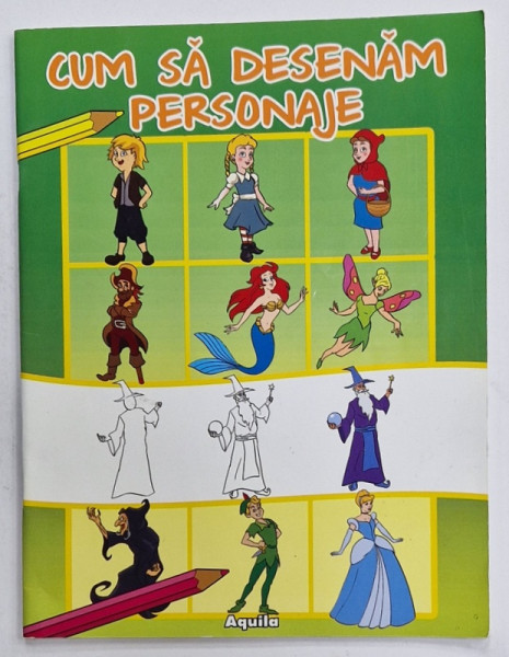 CUM SA  DESENAM PERSONAJE , ilustrator DAN NEGRUT , ANII  '2000