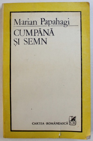 CUMAPANA SI SEMN de MARIAN PAPAHAGI , 1990