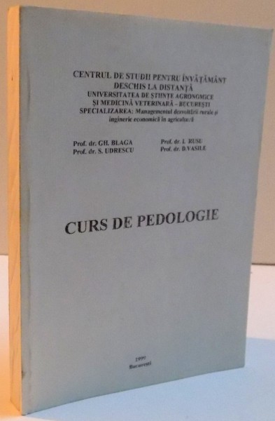 CURS DE PEDOLOGIE , 1999