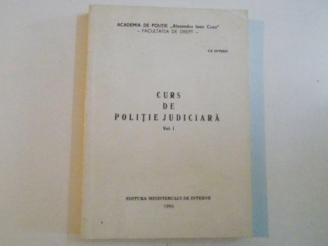 CURS DE POLITIE JUDICIARA , 1996