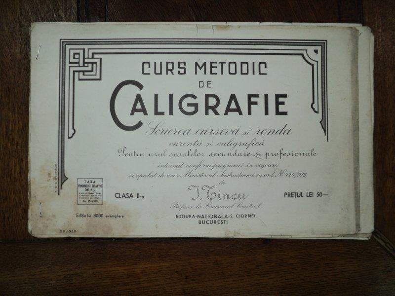 Curs metodic de caligrafie, Bucuresti 1929