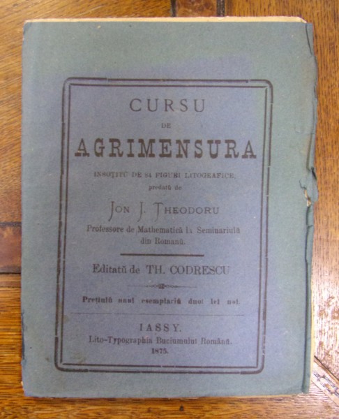 CURSU DE AGRIMENSURĂ de ION I. THEODORU