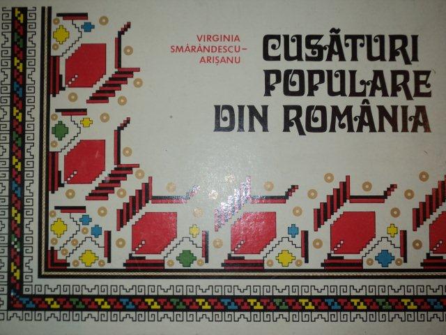 CUSATURI POPULARE DIN ROMANIA de  VIRGINIA SMARANDESCU-ARISANU  1978