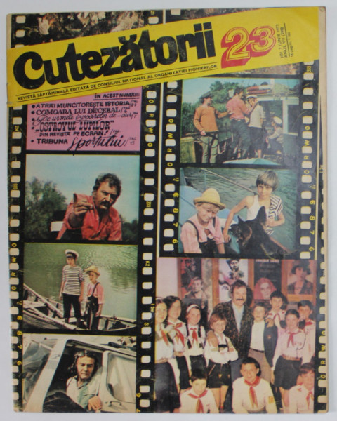 CUTEZATORII , REVISTA EDITATA DE CONSILIUL NATIONAL AL ORGANIZATIEI PIONIERILOR , NR.23 , ANUL VII , 7 IUNIE   , 1973