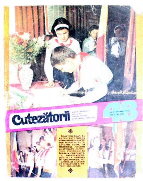 CUTEZATORII , REVISTA SAPTAMANALA EDITATA DE CONSILIUL NATIONAL AL ORGANIZATIEI PIONIERILOR , NR. 48 , 1976