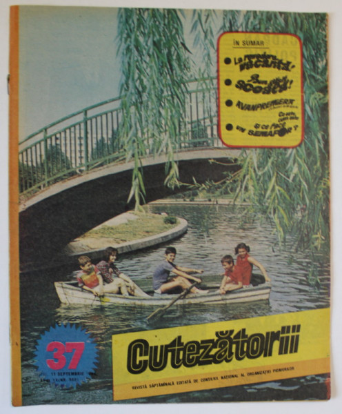 CUTEZATORII , REVISTA SAPTAMANALA EDITATA DE CONSILIUL NATIONAL AL ORGANIZATIEI PIONIERILOR , NR.37 , 1986