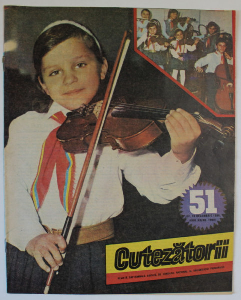 CUTEZATORII , REVISTA SAPTAMANALA EDITATA DE CONSILIUL NATIONAL AL ORGANIZATIEI PIONIERILOR , NR.51 , 1986
