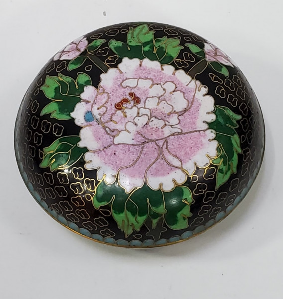 Cutie cu capac Cloisonne, Secol 20