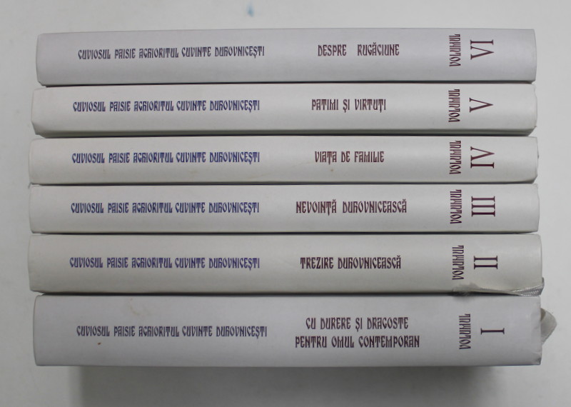 CUVINTE DUHOVNICESTI , VOLUMELE I - VI de CUVIOSUL PAISIE AGHIORITUL , 2012 - 2017