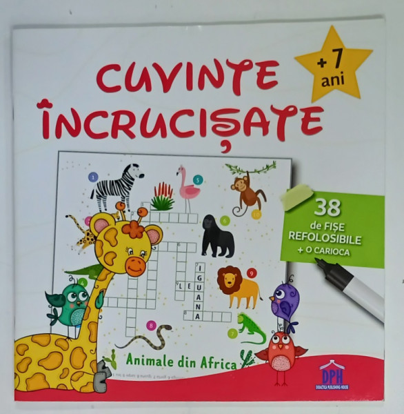 CUVINTE INCRUCISATE , 38 DE FISE REFOLOSIBILE ,  +7 ANI , 2021, LIPSA MARKER SPECIAL !