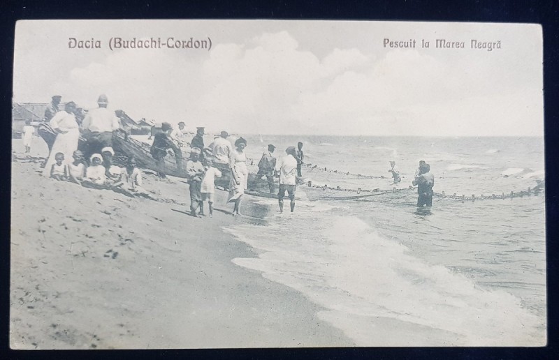 Dacia ( Budachi-Cordon ). Pescuit la Marea Neagra - CP Ilustrata