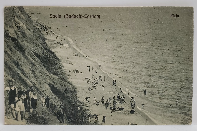 DACIA ( BUDACHI - CORDON ) , PLAJA , CARTE POSTALA , INCEPUTUL SEC. XX