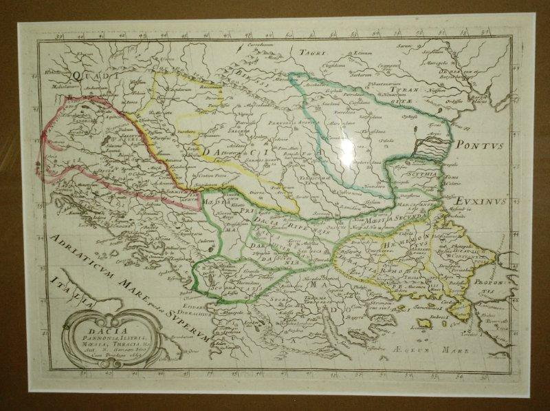 Dacia, Panonia, Illyris, Moesia, Thracia, Sanson Filio 1654