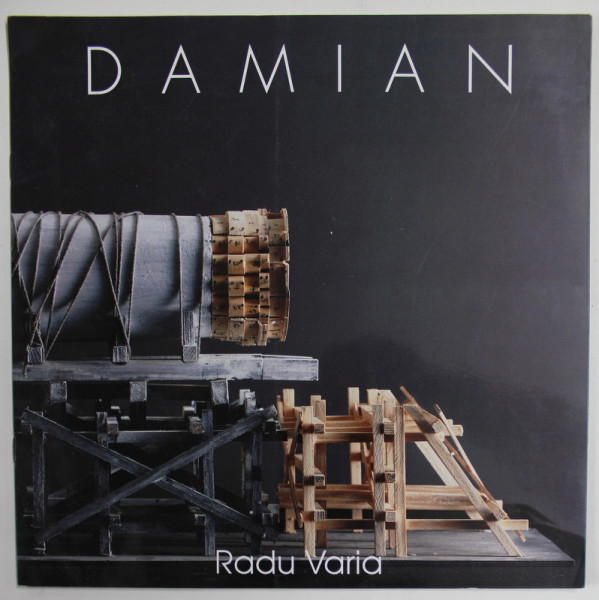 DAMIAN by RADU VARIA , PLIANT DE PREZENTARE , ARTA , ANII '90 , TEXT IN ITALIANA SI ENGLEZA