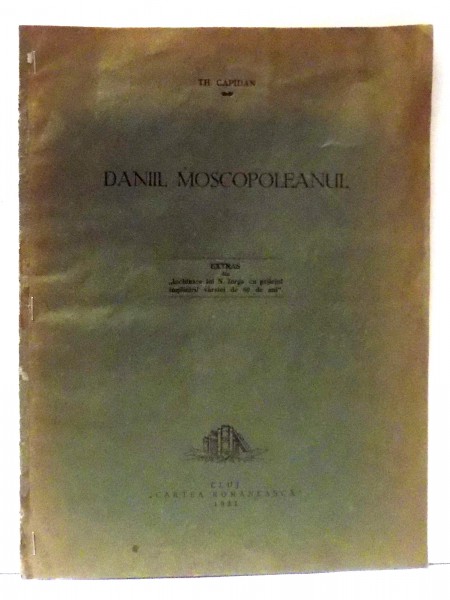 DANIIL MOSCOPOLEANU de TH. CAPIDAN , 1981