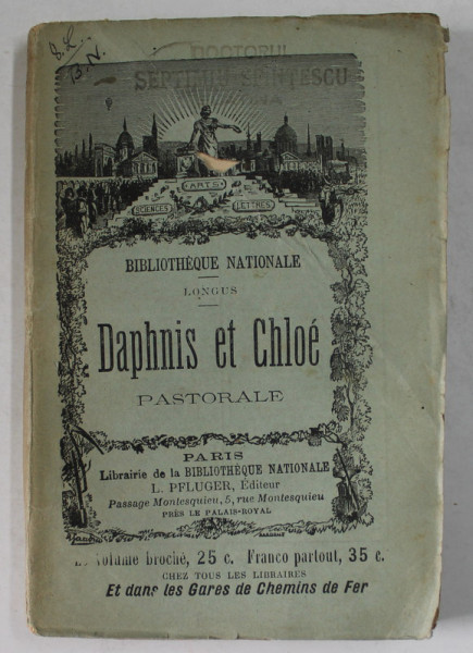DAPHNIS ET CLOE par LONGUS, 1896