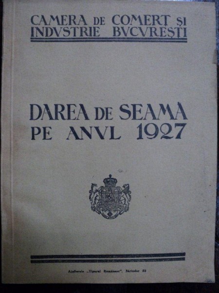 DAREA DE SEAMA PE ANUL 1927