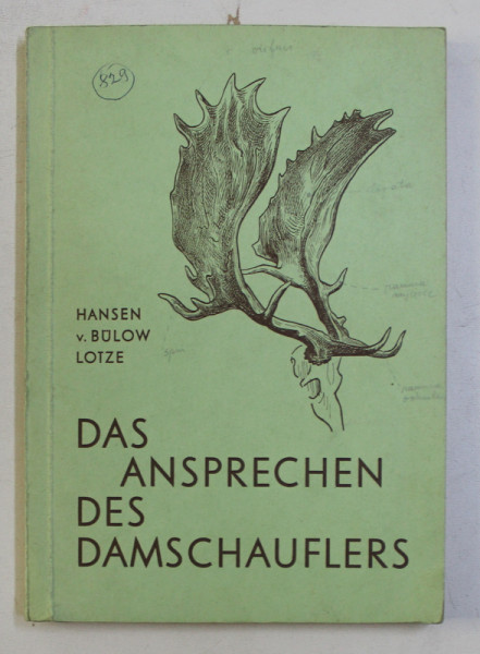 DAS ANSPRECHEN DES DAMSCHAUFLERS von PAUL HANSEN ... KARL LOTZE , 1964
