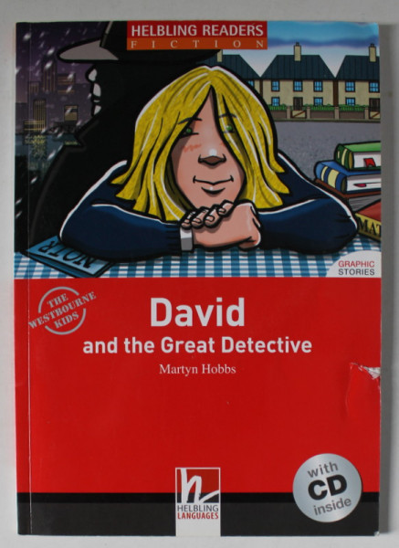 DAVID AND THE GREAT DETECTIVE by MARTYN HOBBS , HELBLING READERS FICTION , GRAPHIC STORIES , WITH CD INSIDE , 2007