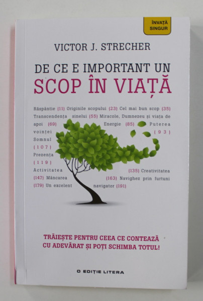 DE CE E IMPORTANT UN SCOP IN VIATA de VICTOR J. STRECHER , 2018