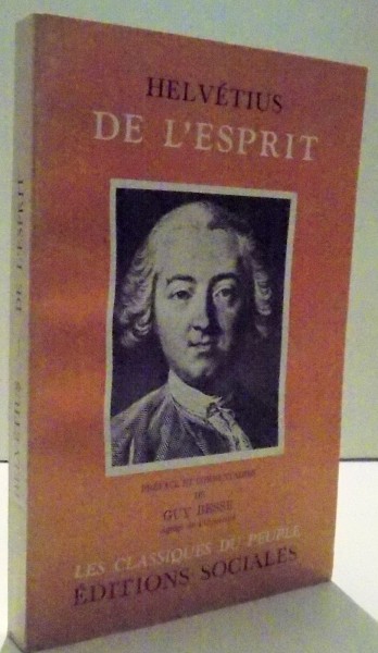 DE L ' ESPIRIT par HELVETIUS , 1959