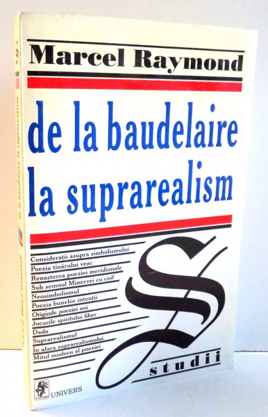 DE LA BAUDELAIRE LA SUPRAREALISM de MARCEL RAYMOND , 1998