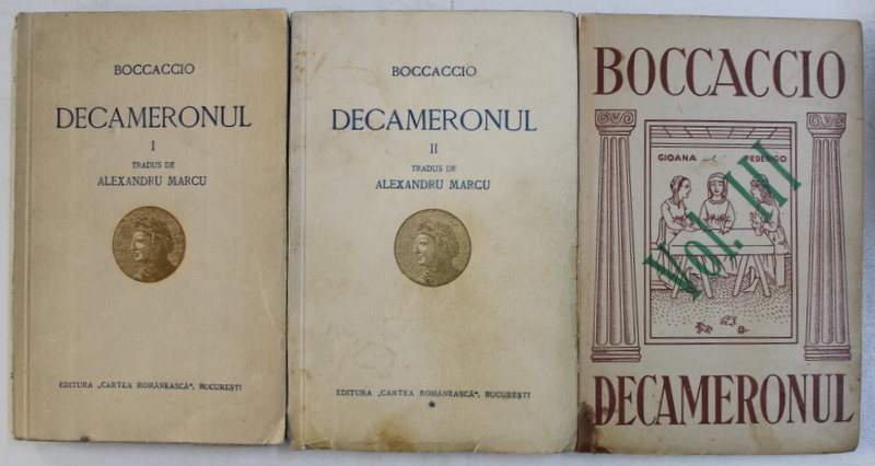 DECAMERONUL VOL. I - III de BOCCACCIO , 1932