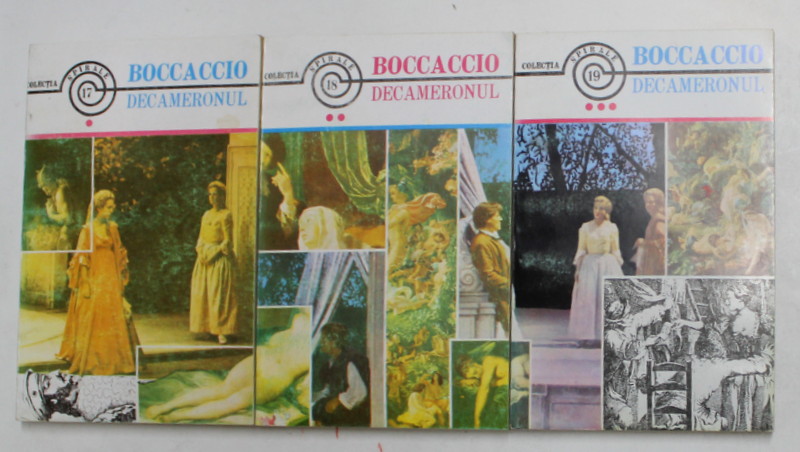 DECAMERONUL , VOLUMELE I - III de GIOVANNI BOCCACCIO , 1993