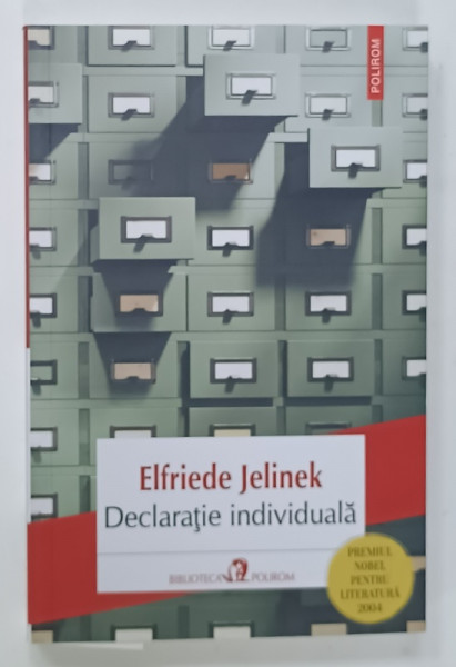 DECLARATIE INDIVIDUALA de ELFRIEDE JELINEK ,  2024