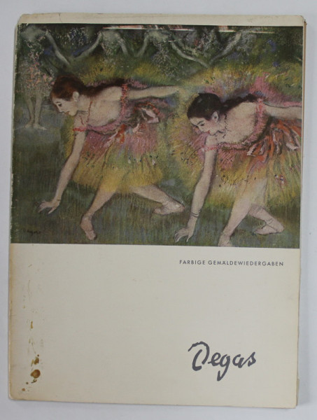 DEGAS , FARBIGE GEMALDEWIEDERGABEN , 8 REPRODUCERI , 1964